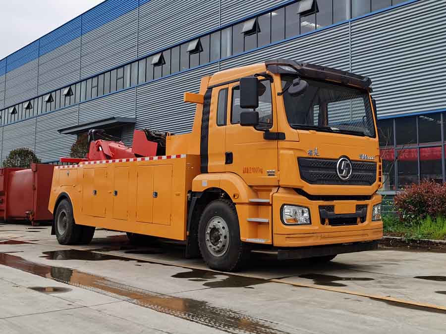 國6德龍350馬力單橋拖吊一體清障車