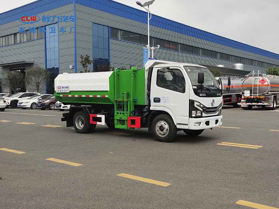 國六東風(fēng)多利卡D6掛桶式垃圾車