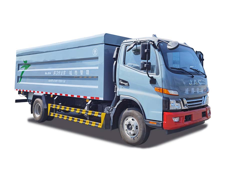 國6江淮駿鈴V7密封式桶裝垃圾車